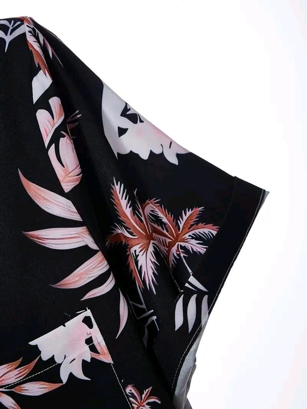 *🤩 SPECIAL SUMMER 🏝️ MEN'S DIGITAL PRINTED BEACH AND NIGHT WEAR* Shirt+Short 💘 - L