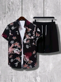 *🤩 SPECIAL SUMMER 🏝️ MEN'S DIGITAL PRINTED BEACH AND NIGHT WEAR* Shirt+Short 💘 - XXL