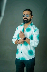 *🤩 SPECIAL DIGITAL TRENDING PRINTED SHIRT IN TEXTURE FABRIC FOR YOUR STYLISH LOOK* 🏝️ - M