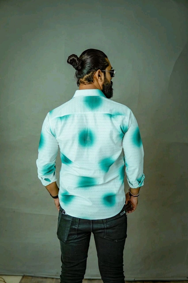 *🤩 SPECIAL DIGITAL TRENDING PRINTED SHIRT IN TEXTURE FABRIC FOR YOUR STYLISH LOOK* 🏝️ - M