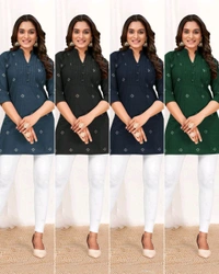 Same matching exclusive printed Short kurta  and Top pattern.* For Couple  - XXL, Navy Blue