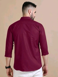 Maroon Double Pocket Shirt Regular Use For Men *✨ DAILY WEAR FORMAL COLLECTION 🌟* - XL