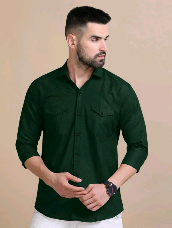  Double Pocket Shirt Regular Use For Men *✨ DAILY WEAR FORMAL COLLECTION 🌟* - XL