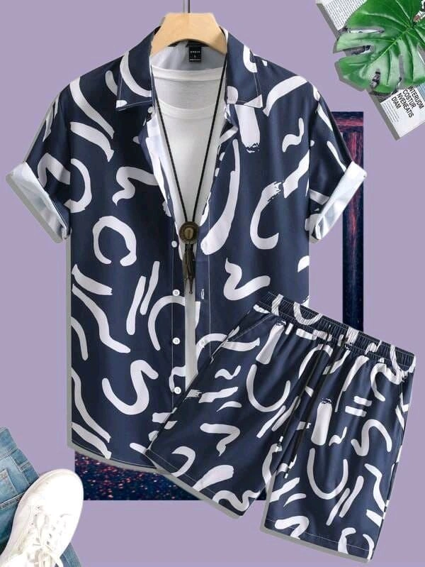 *🤩 SPECIAL SUMMER 🏝️ MEN'S BEACH AND NIGHT COMFORT WEAR*  Shirt - L