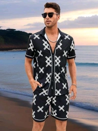 *🤩 SPECIAL SUMMER 🏝️ MEN'S BEACH AND NIGHT COMFORT WEAR*  Shirt - L