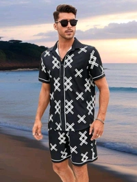 *🤩 SPECIAL SUMMER 🏝️ MEN'S BEACH AND NIGHT COMFORT WEAR*  Shirt - XL