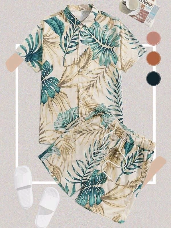 *🤩 SPECIAL SUMMER 🏝️ MEN'S BEACH AND NIGHT COMFORT WEAR*  Shirt - M