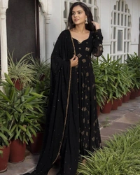 Black Beauty Gown - Black, L