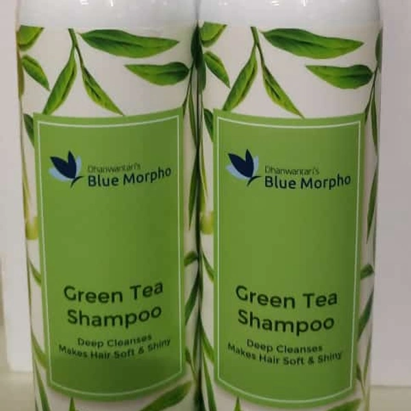 Dhanwantari Blue Morpho Green Tea Shampoo 200 Ml