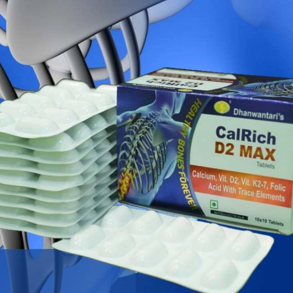 Dhanwantari Distributors Pvt Ltd CalRich D2 Max Tablets