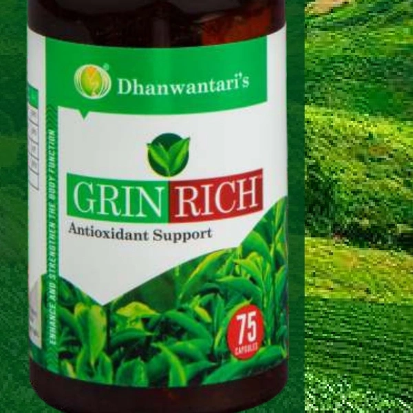 Dhanwantari Distributors Pvt Ltd Green Rich Antioxidant Capsule (75 Capsule)