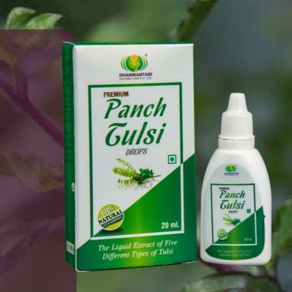 Dhanwantari Distributors Pvt Ltd Panch Tulsi Drops (20 Ml)