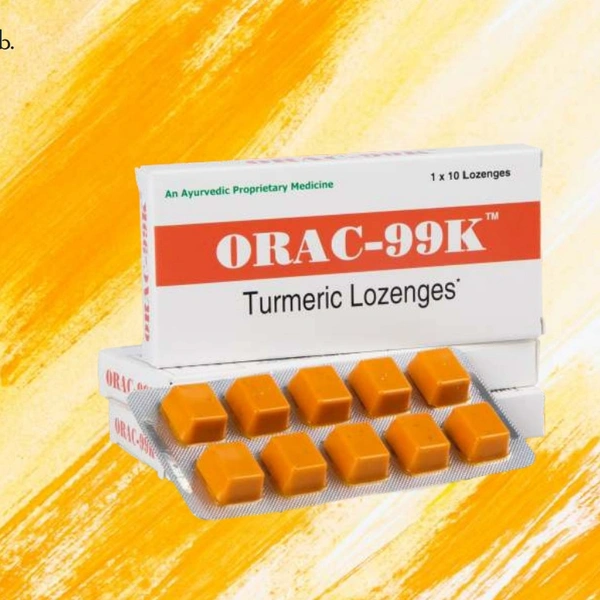 Dhanwantari Distributors Pvt Ltd Orac 99 K Turmeric Lozenges
