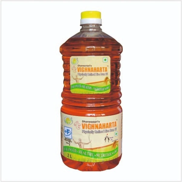Dhanwantari Distributors Pvt Ltd Vignaharta Rice Bran Oil 2 Liter 