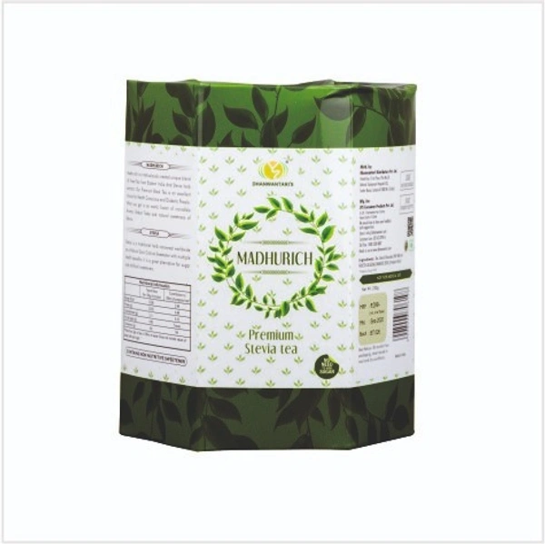 Dhanwantari Distributors Pvt Ltd Madhurich Premium Stevia Tea 250 Gm