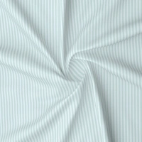 MORADO Premium Glace Cotton Stripe Single Flat Bedsheet With 1Pillow Cover for Home/Hotels/Guest House (60x90 Inches) - LightGrey