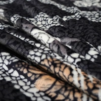 Morado Single Bed Flannel Fabric Quilt/Duvet/Rajai/Blanket Cover for Winters | Warm & Soft | 190 GSM | 60x90 Inches (Navy BrownRose) - Navy Blue Rose