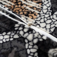 Morado Single Bed Flannel Fabric Quilt/Duvet/Rajai/Blanket Cover for Winters | Warm & Soft | 190 GSM | 60x90 Inches (Navy BrownRose) - Navy Blue Rose