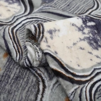 Morado Single Bed Flannel Fabric Quilt/Duvet/Rajai/Blanket Cover for Winters | Warm & Soft | 190 GSM | 60x90 Inches (GreySandClock) - Gray Beige Blocks