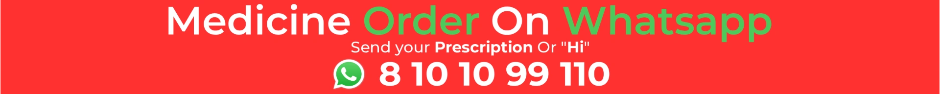   Medicine Order On WhatsApp