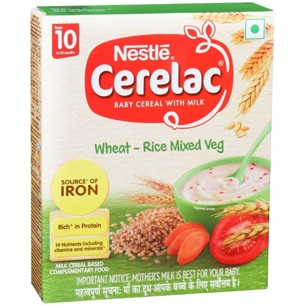 Cerelac 10 (Wheat-Rice Mix Veg) (300 Gm)