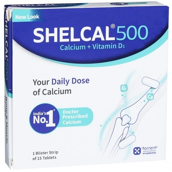 Shelcal 500Mgtab (15 Tab)