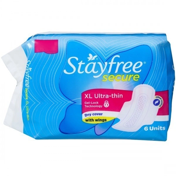 Stayfree Secure Xl Dry Pads (6 Pic)