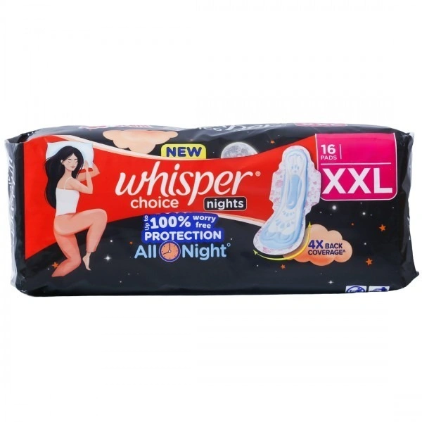 Whisper Choice Night Xxl (16 Pads)