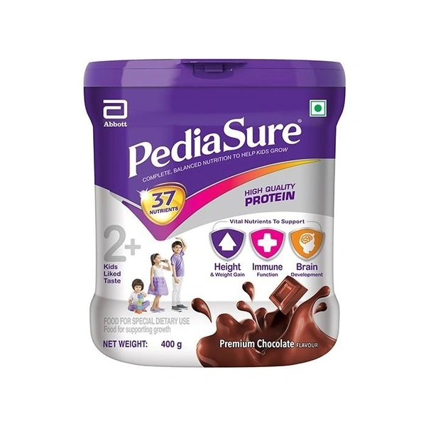 Pediasure Premium Chocolate Flavour Jar Powder 400gm