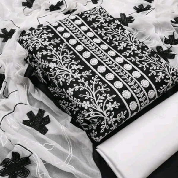 Cotton Chudi Materials - free size, black