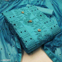 Chudithar Material - gree, pink