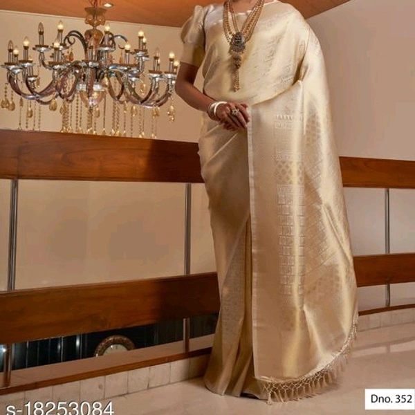 Kanchipuram Silk Saree - white