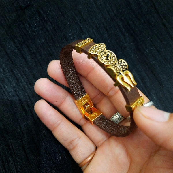 Leather Belt Bracelet - standard size