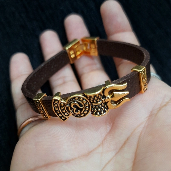 Leather Belt Bracelet - standard size