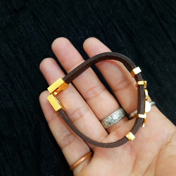 Leather Belt Bracelet - standard size