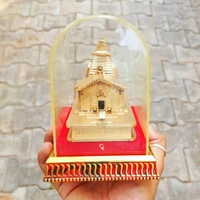 Wooden Golden Kedarnath With Covered Box
