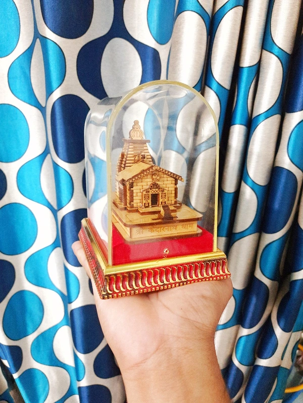 Mini Wooden Kedarnath With Covered Box