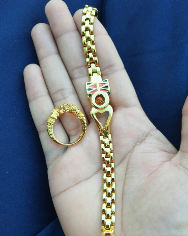 Bracelet + Ring - Bracelet Standard size...  Ring- free size