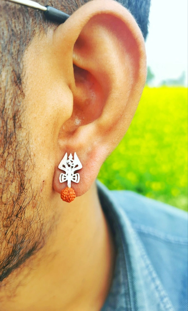 Rudraksh Ear Stud