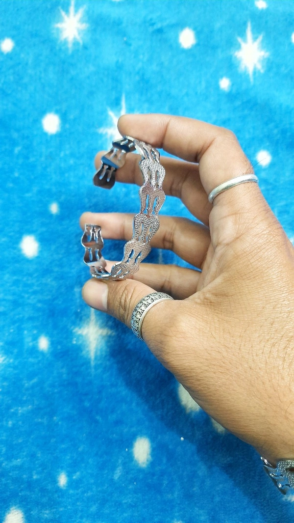Trishul Silver Bracelet