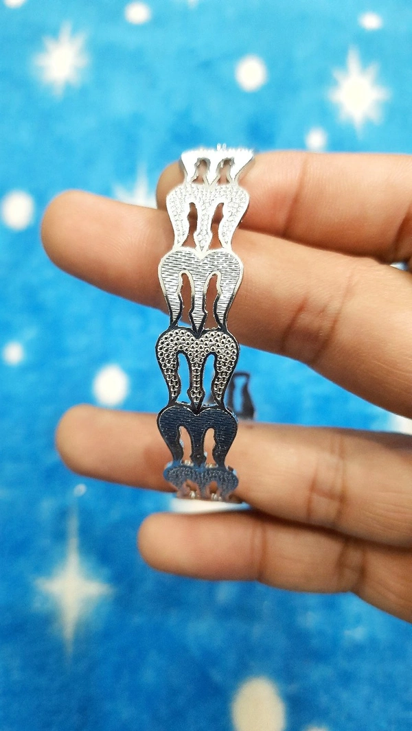 Trishul Silver Bracelet