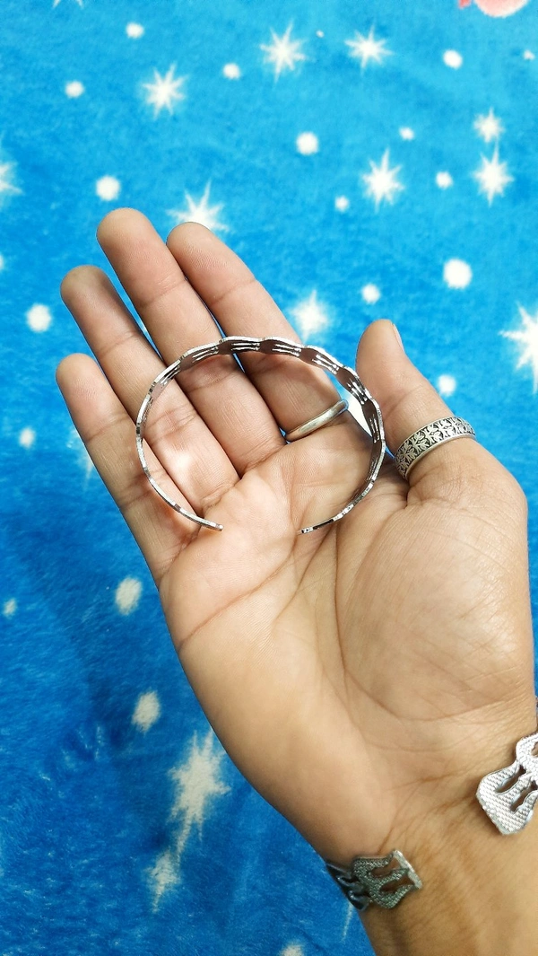Trishul Silver Bracelet