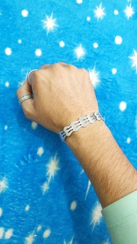 Trishul Silver Bracelet