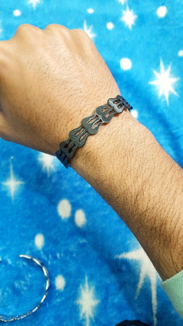 Trishul Black Bracelet