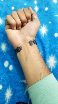 Trishul Black Bracelet