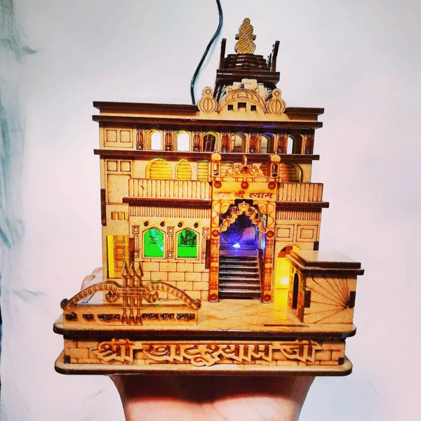 Lighting Khatushyam Temple  - 6.5x5.5x7.5 (LxWxH) in inches.