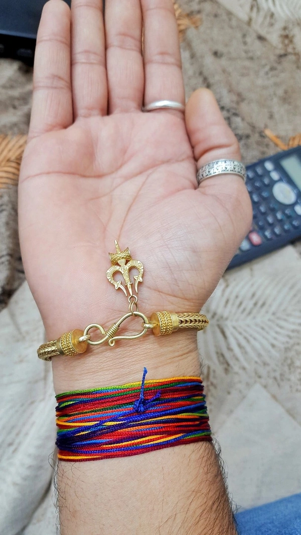Brass Pendant Chain Bracelet - standard