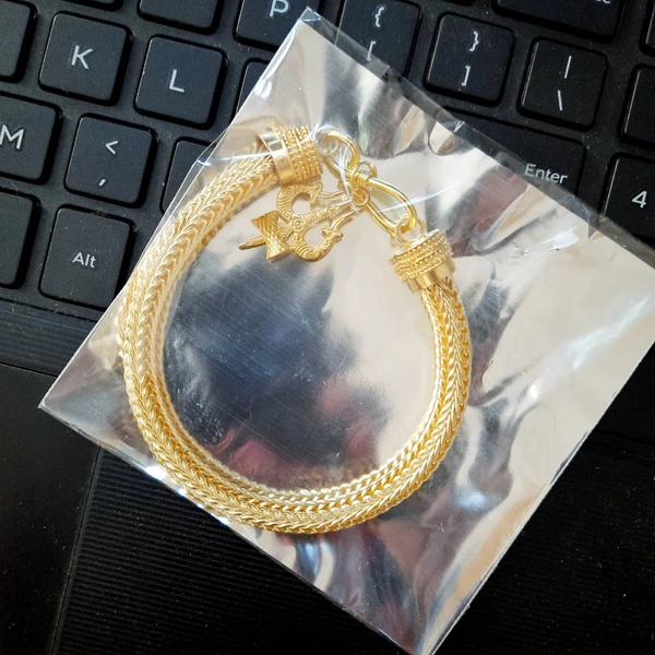Brass Pendant Chain Bracelet - standard