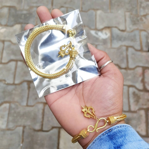 Brass Pendant Chain Bracelet - standard