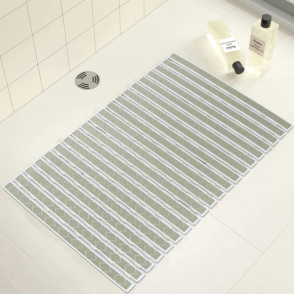 LUXE HOME INTERNATIONAL Shower Mats for Bathroom Anti Slip Non Skid Bathtub Mat - 40x70 cm, Beige